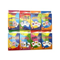 8 Boxes Of Children's Education Flash Cards For Early Childhood Education