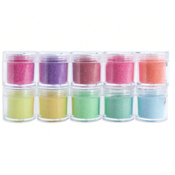 10 Jars Shiny Iridescent Mica Powder for Epoxy Resin