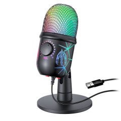 Gaming Microphone, USB Computer Microphone for PC, Mac, PS4/5, Podcast Mic