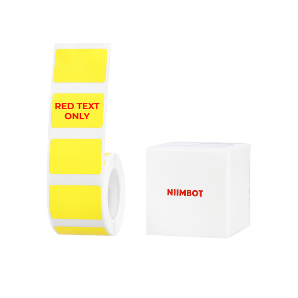 Niimbot - B1/B21/B3S/B4 - 30×20mm - 315 Labels - Yellow - Red Text