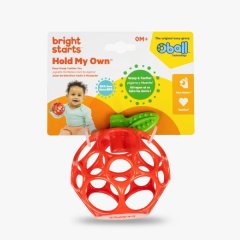 Bright Starts Hold My Own Apple Easy-Grasp Teether Oball - Age 0m+