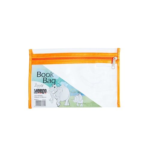 Meeco: A5 Book Bag with Zip Closure - Orange