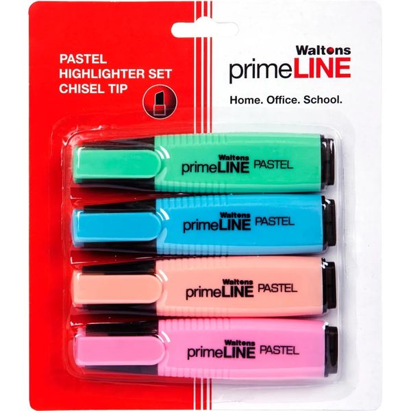 PrimeLine Highlighter Pastel Assorted WP22 (Set of 4) x 2