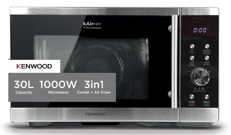 Kenwood - Microwave Oven Air Fryer &amp; Convection 30L S/Steel - MWA30.Z00SS