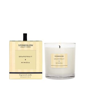 Stoneglow Fragranced Candle - Grapefruit &amp; Mimosa