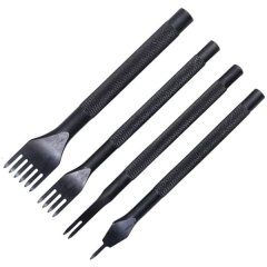 3MM 1/2/4/6 Prong Diamond Stitching Chisel Hole Punches Tool