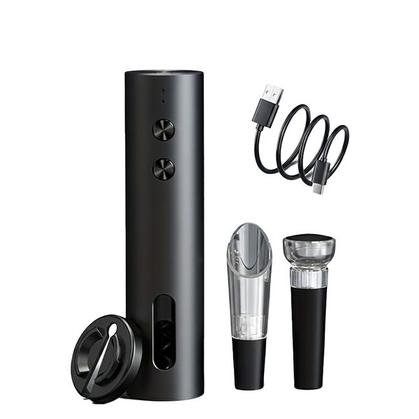 Rechargeable Electric Wine Bottle Opener Set - Automatic Corkscrew