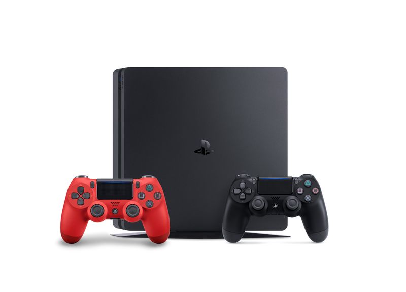 Ps4 500gb Slim + Ps4 Dualshock 4 - Magma Red V2