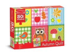 Melissa &amp; Doug Autumn Quilt Jigsaw Puzzle - 30 Piece