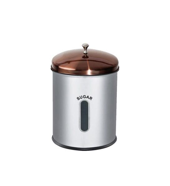 Stainless Steel 5L Storage Canister (Rose Gold Lid)-Mielie Meal