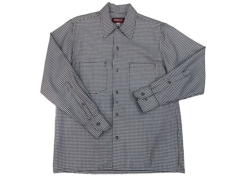 Navada - Checked Black/White Long Sleeve Button Down Shirt