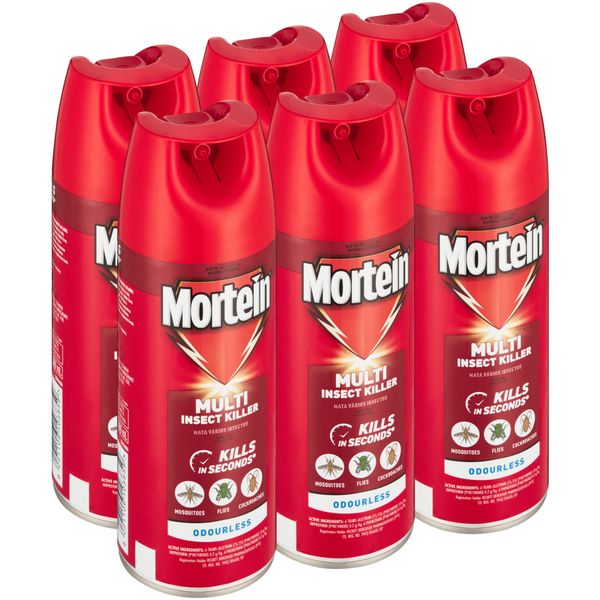 Mortein 6x300ml, Ultra Fast, Multi Insect Killer, Aerosol, Odourless