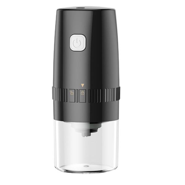 Automatic &amp; Rechargeable Coffee Bean Grinder with Adjustable Scale - White