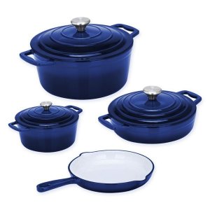 Dolphin 7 Piece Cast Iron Cookware Set