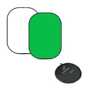 Visico 150cm x 200cm Double Sided White and Green Backdrop Panel VS-BP-028