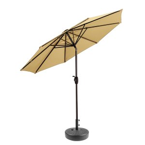 Homepola Modern Design Patio Umbrella - 2.7M Crank &amp; Tilt With Round Base