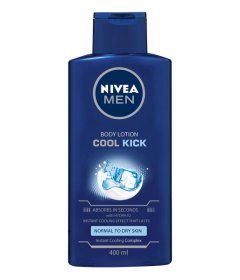 NIVEA MEN Cool Kick Body Lotion with Instant Cooling Complex, 400ml