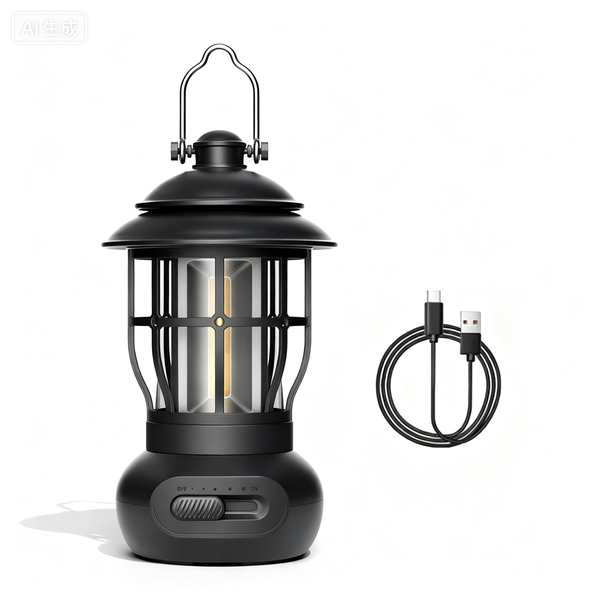 Portable LED Light USB-Rechargeable Outdoor Camping Tent Light Hangable