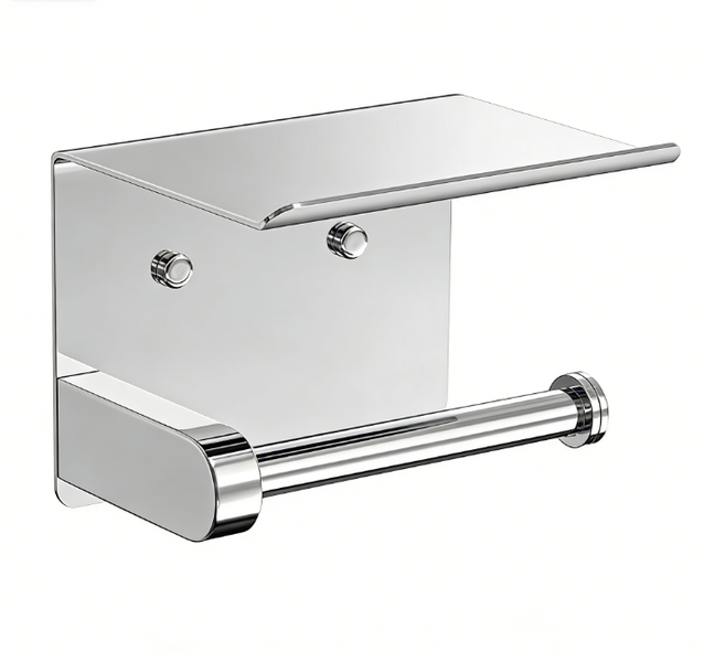 QKTNIUBI Stainless Steel Toilet Paper Holder with Storage for Bathroom