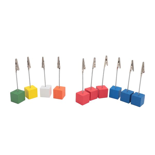 Wooden Table Number Holder with Crocodile Clip