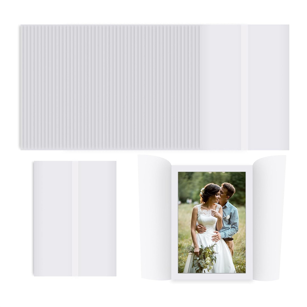 50 Sheets Pre-Folded Vellum Jackets for 5X7 Invitations,Vellum Wraps for 5