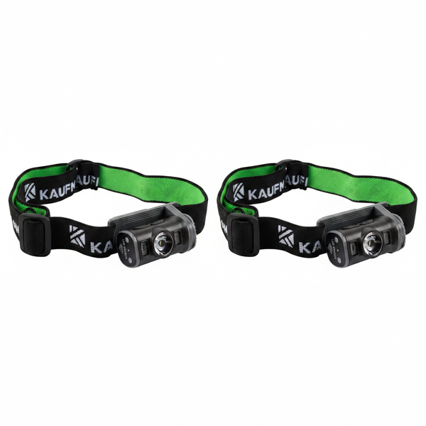 Kaufmann Rechargeable 200 Lumen Motion Sensor Headlamp - 2 Pack