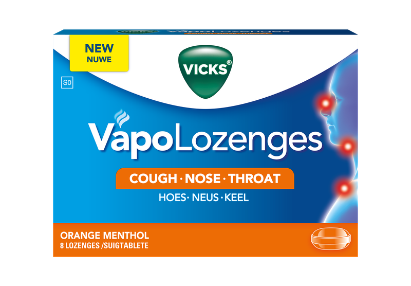 Vicks VapoLozenges Orange Menthol 8's