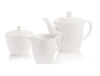 Maxwell &amp; Williams - Basics Motion 3 Piece Tea Set - White