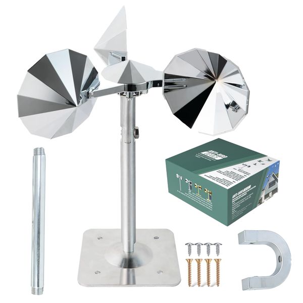3-in-1 Adjustable Metal Bird Repeller-Complete Anti-Bird Kit with Extension