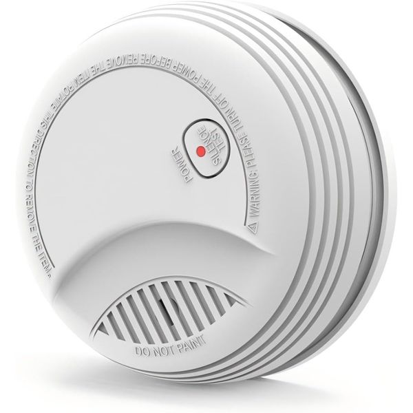 Smoke Detector, Photoelectric Sensor Battery-powered Fire Smoke Alarm, LED