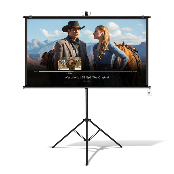 Topika Projection Screen With Stand Projector Screen 120 Inch Tripod Stand