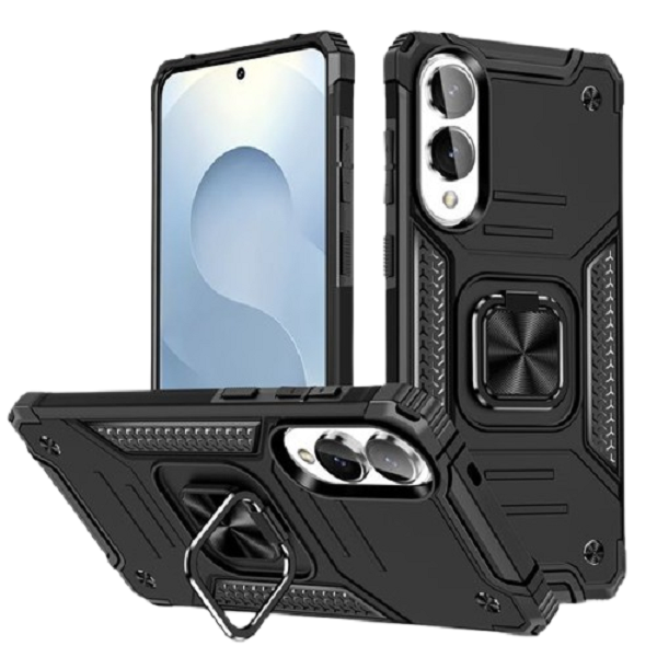 TEKRON Shockproof Kemeng Armor Kickstand Cover Compatible: Samsung S25 Edge