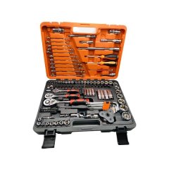 150 Piece Auto Repair Ratchet Wrench Tools Set With Case