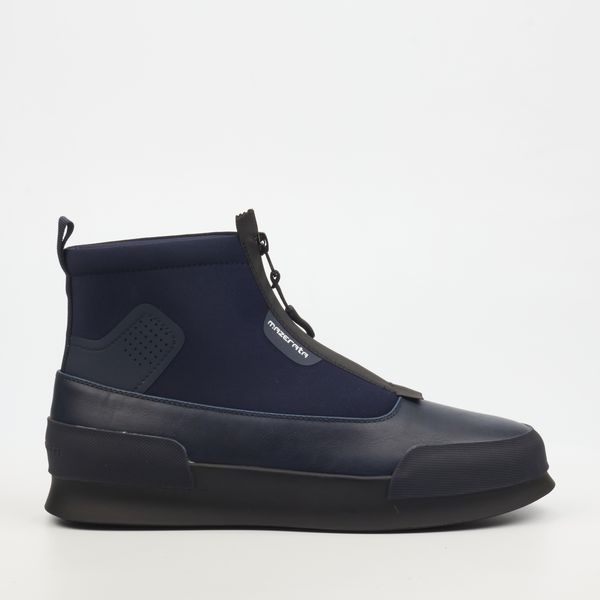 mazerata Valentino 20 Navy Men Faux Leather / Lycra Ankle Boots
