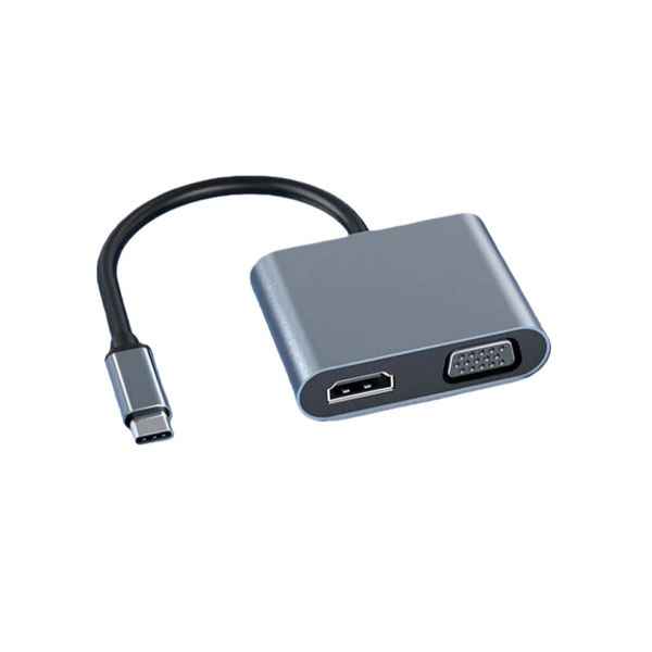 4-in-1 USB C Multiport Adapter with 4K HDMI, VGA, 100W PD