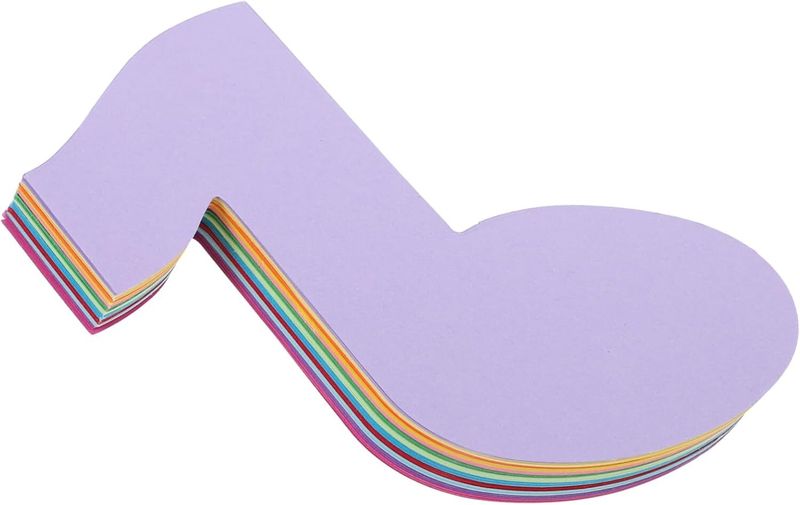 Vibrant Music Note Paper Cutouts For Classroom Projects Themed Parties Dec