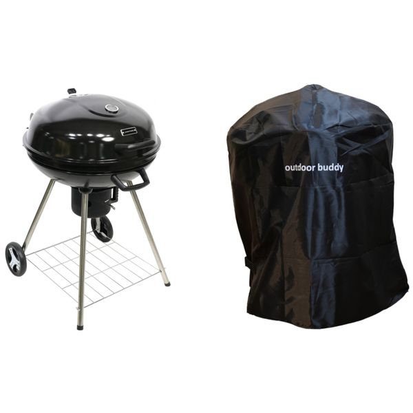 Outdoor Buddy - Supreme Charcoal Braai &amp; PVC Protective Cover - 57cm