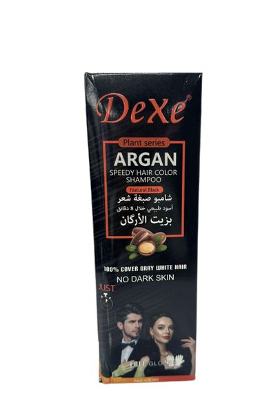 Dexe Argan Oil Speedy Color Organic Hair Dye Shampoo No Dark Skin