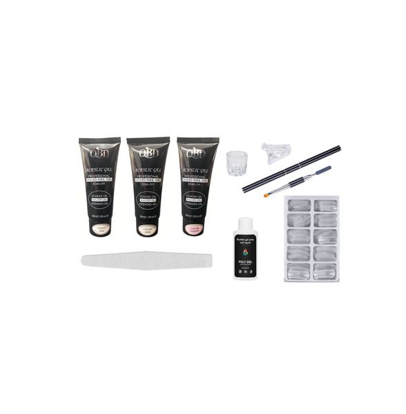 QBD Poly Gel Kit - 9 Pieces