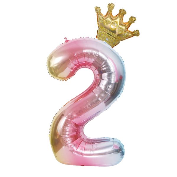 Crown Birthday Balloon Number 2