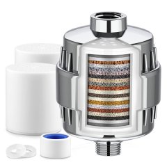 Shower Filter, Hard Water filter Shower Head Filter-Sliver