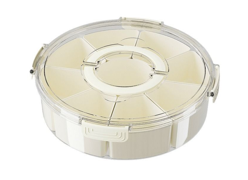Snackle Box Container, Portable Snack Platters Divided Serving Tray
