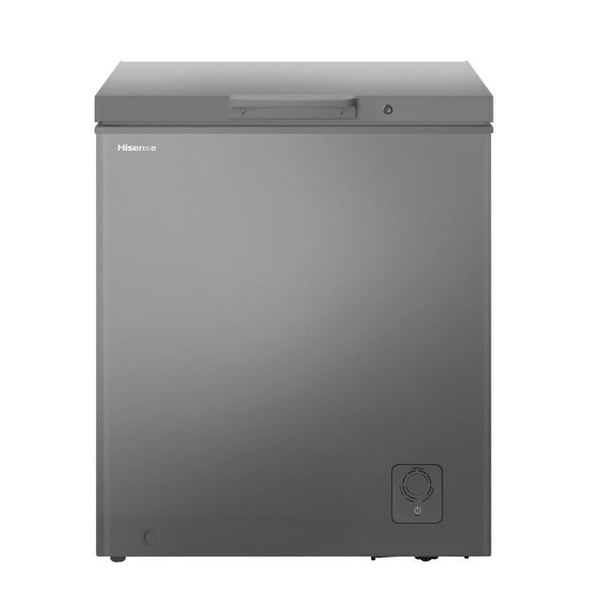 Hisense 142L Lockable Chest Freezer - Metallic Silver