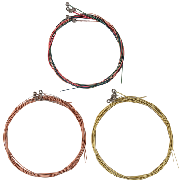 3 Sets Guitar Strings Replacement Steel String for Acoustic Guitar (1 Brass
