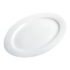 White Oval Porcelain Serving Platter 46x35cm