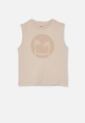 Kid's Cotton On Otis muscle tank - rainy day/smile palm tree