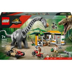 LEGO® Jurassic World Raptor &amp; Titanosaurus Tracking Mission Dinosaur Toy 76973