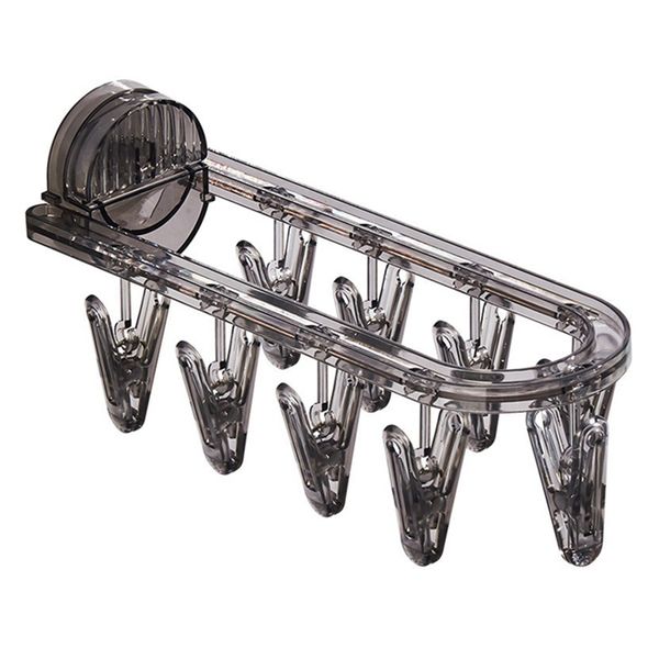 1 Pc Bathroom Suction Cup Drying Rack Folding Socks Drying Rack a