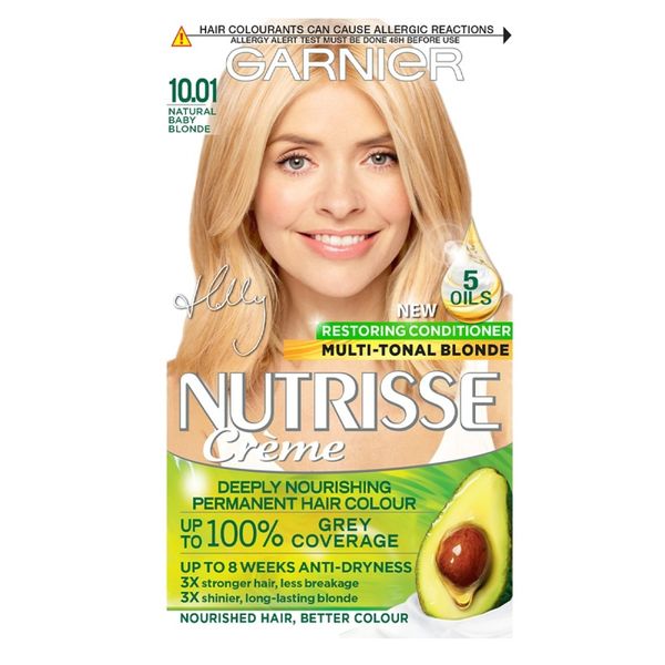 Garnier Nutrisse Permanent Hair Dye Color 10.01 Natural Baby Blonde