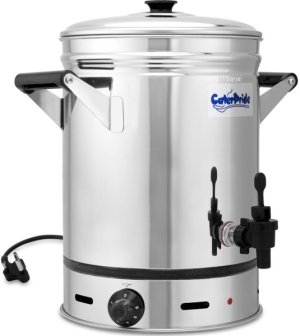 CaterPride - 18/8 Stainless Steel Electric Urn With Lid - 20 Litre